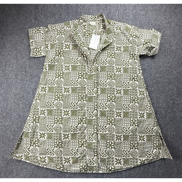 Green Patterned Mini Dress - Picture 1 of 10